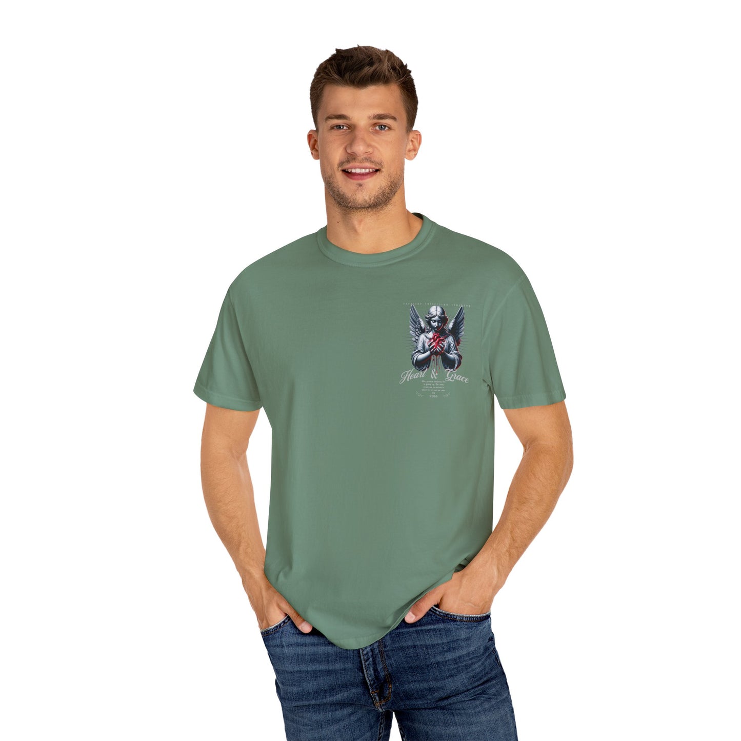 Angel Heart & Grace Unisex T-Shirt, Vintage Style Tee, Spiritual Apparel, Gift for Him/Her, Casual Everyday Wear