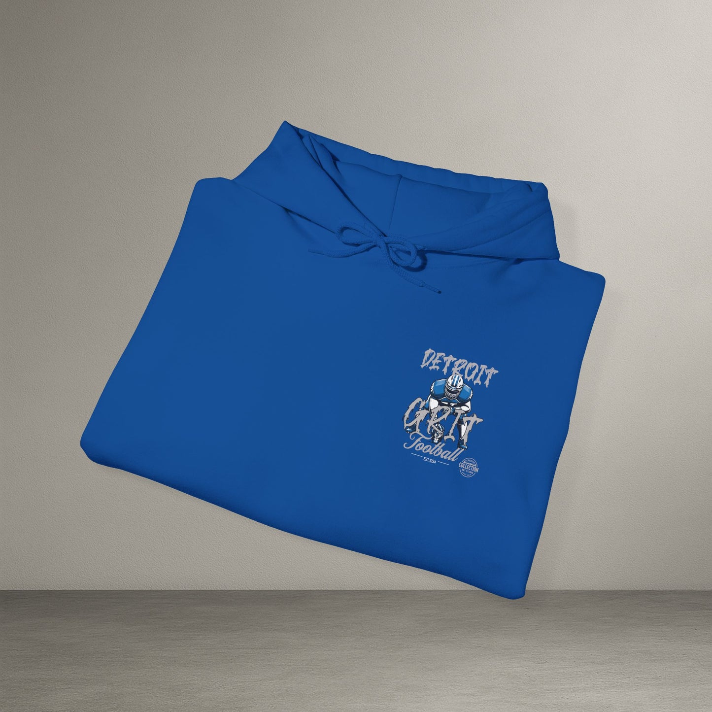 Detroit Grit Football Hoodie, Sporty Sweatshirt, Unisex Hoodie, Comfortable Athletic Apparel, Gifts for Fans