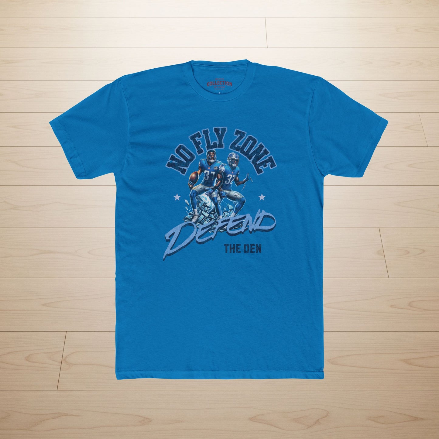Defend the Den “No Fly Zone” Defensive Back Tee – Detroit Lions Inspired