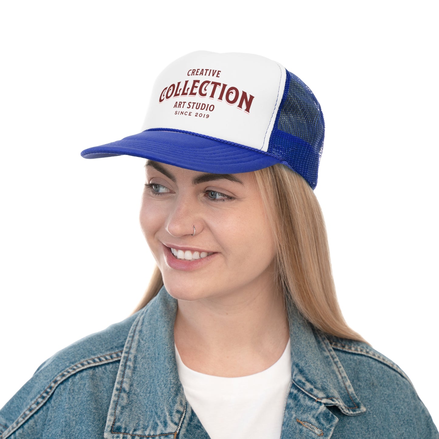 Creative Collection Trucker Cap, Fun Outdoor Hat, Gift for Artists, Casual Summer Accessory, Festival and Vacation Style