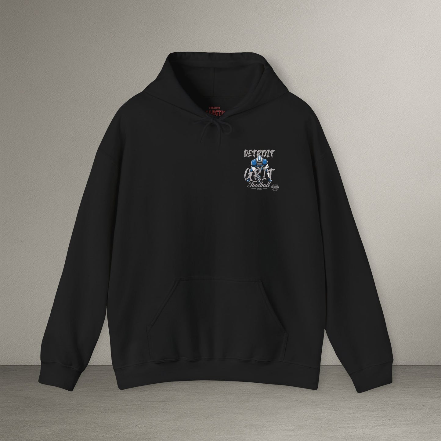Detroit Grit Football Hoodie, Sporty Sweatshirt, Unisex Hoodie, Comfortable Athletic Apparel, Gifts for Fans
