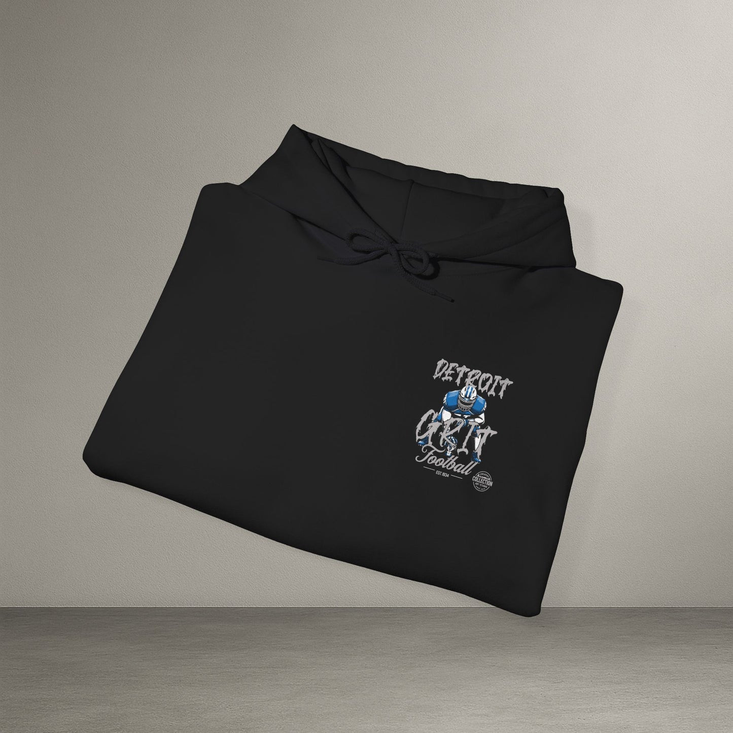 Detroit Grit Football Hoodie, Sporty Sweatshirt, Unisex Hoodie, Comfortable Athletic Apparel, Gifts for Fans