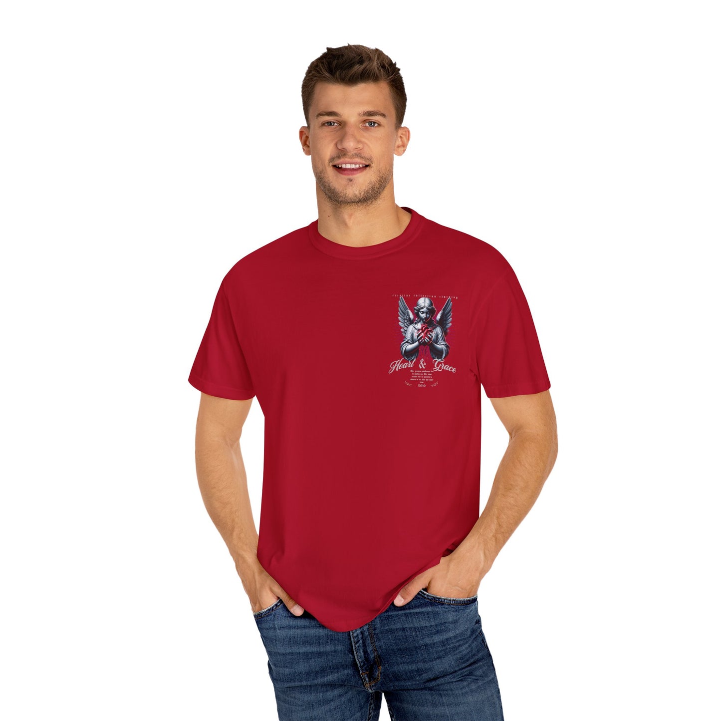Angel Heart & Grace Unisex T-Shirt, Vintage Style Tee, Spiritual Apparel, Gift for Him/Her, Casual Everyday Wear