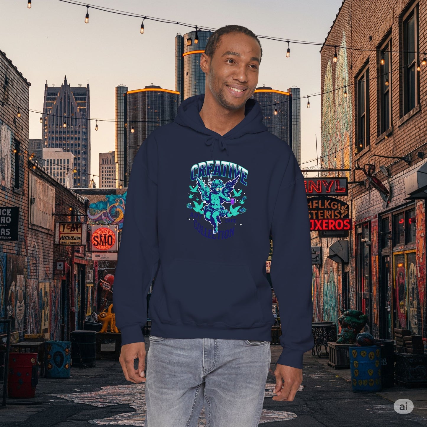 The 'Atelier' Cherub Hoodie — Vintage Renaissance Graphic Sweatshirt