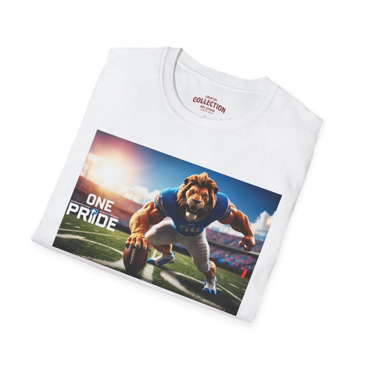 Detroit Lion T-Shirt, Detroit Football Tee, Unisex Softstyle Shirt, Gift for Lions Fans, Detroit Sports Apparel