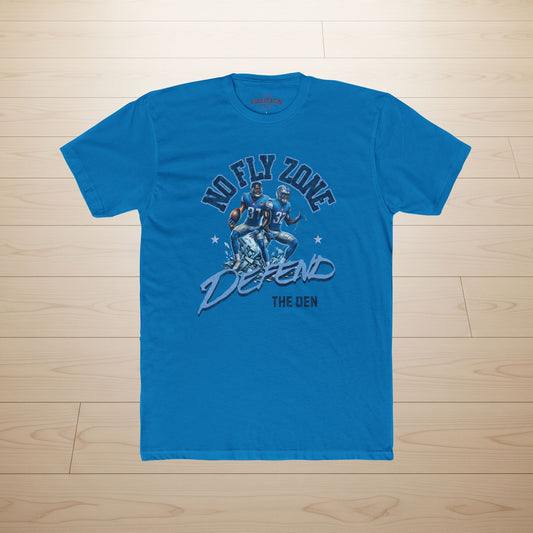 Defend the Den “No Fly Zone” Defensive Back Tee – Detroit Lions Inspired