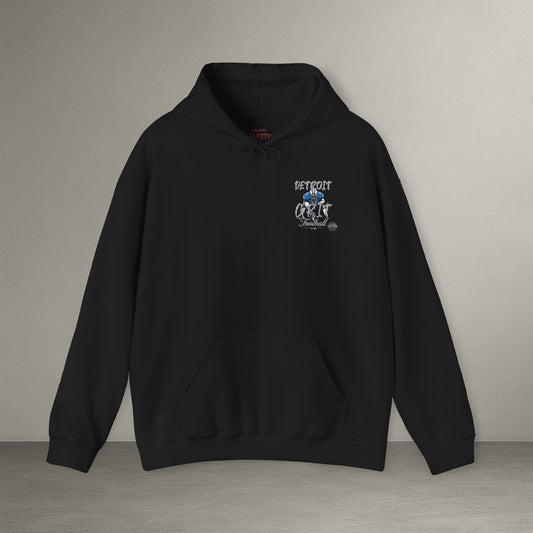 Detroit Grit Football Hoodie, Sporty Sweatshirt, Unisex Hoodie, Comfortable Athletic Apparel, Gifts for Fans