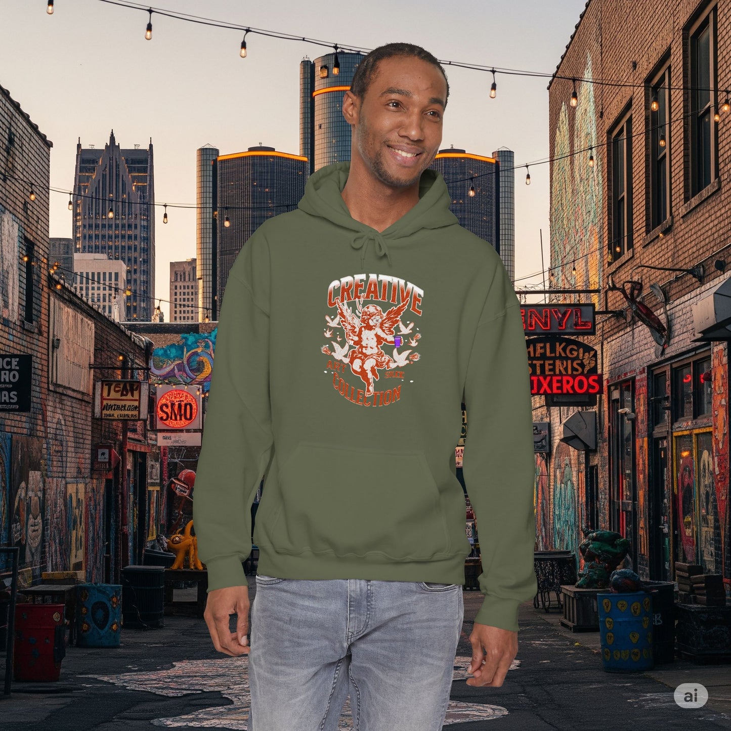 The 'Atelier' Cherub Hoodie — Vintage Renaissance Graphic Sweatshirt